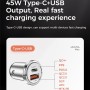 Joyroom JR-C11 PPS Series 45W USB USB + Type-C Port Smart Car Charger (Black)