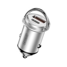 JOYROOM JR-C11 PPS Series 45W Daul USB + Type-C Port Smart Car Charger (Silver)