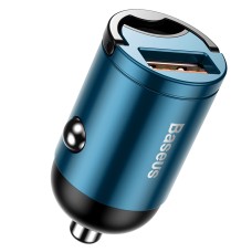 Baseus Tiny Star Mini 30W Stealth Intelligent QC Quick USB Car Charger(Blue)