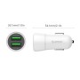 Orico Dual Ports USB Car Charger (UPQ-2U) (белый)