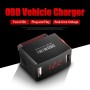 OBD MINI Car Charger Dual USB Function Output With LED Light Digital Display Wth Step-down Protection