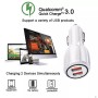 Qc3.0 Dual USB 6A Vehicle Fast Charger / Mobile Phone Tablet Fast Charging(White)