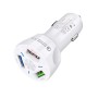 YSY-395KC QC3.0 3 USB 35W High Power Vehicle Charger / Mobile Phone Tablet Universal Vehicle Charger(White)