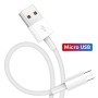 QC3.0 Двойное USB -автомобильное зарядное устройство + Micro USB быстро зарядка набор для зарядки канатной дороги (белый)