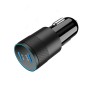 Dual PD 3.0 40W Type-C Car charger with 1m Type-C to Type-C Data Cable(Black)