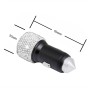 Diamond Car Dual USB Charge Mobile Phone Safety Hammer Charger(AB illusion)