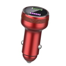 QIAKEY GX789 Dual USB Fast Charge Car Charger(Red)