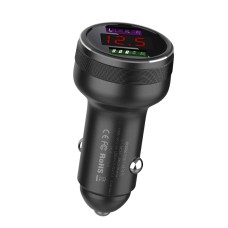 Qiakey GX506L Dual USB Fast Charge Car Charger (Black)