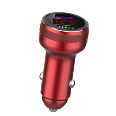 Qiakey GX506L Dual USB Fast Charge Car Charger (красный)