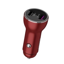 Qiakey QK505 Dual Ports Fast Charge Car Charger (красный)