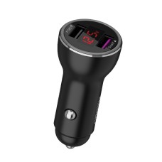 Qiakey QK505L Dual Ports Fast Charge Car Charger (Black)