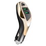 Dual-port USB3.1A 3.6A High Current Fast Charge QC3.0 PD18W Flash Charging Car Charger(Tyrant Gold)