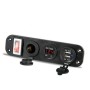 12V-24V Universal Car / Yacht Mobile Phone Charger Modification Ddual USB Panel with Switch(Red Light)