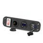 12V-24V Universal Car / Yacht Mobile Phone Modization Ddual USB-панель с коммутатором (синий свет)