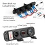 12V-24V Universal Car / Yacht Mobile Phone Charger Modification Ddual USB Panel with Switch(Blue Light)