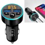 Halo Car MP3 Bluetooth Player Car Charger Car FM Transmitter 3.1A Car Charger(Elegant Black)