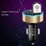 Halo Car Mp3 Bluetooth Player Carger Carger Car FM -передатчик 3.1A Car Charger (элегантный черный)