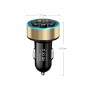 Halo Car MP3 Bluetooth Player Car Charger Car FM Transmitter 3.1A Car Charger(Elegant Black)