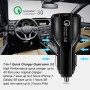 2 PCS QC3.0+3.1A Car Charger Dual USB 6A Halo Wine Bottle Fast Charge Car Charger(Elegant Black)