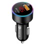 Aluminum Alloy Digital Display PD+QC3.0 Car Charger Multifunctional Car Charger(Elegant Black)