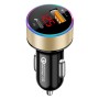 Aluminum Alloy Digital Display PD+QC3.0 Car Charger Multifunctional Car Charger( Gold)