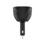 Cigarette Lighter Car Charger Dual USB QC 3.0 Dual Fast Charging 6A Car Charger(Classic Black)