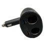 Cigarette Lighter Car Charger Dual USB QC 3.0 Dual Fast Charging 6A Car Charger(Classic Black)