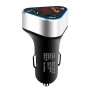 Digital Display PD+QC3.0+2.4A Car Charger TYPE-C Car Phone Charger(Elegant Black)