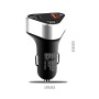 Digital Display PD+QC3.0+2.4A Car Charger TYPE-C Car Phone Charger(Elegant Black)