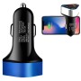 Цифровой дисплей PD+QC3.0+2.4A CAR Charger Type-C CAR PHONE Зарядное устройство (Sapphire Blue)