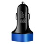 Цифровой дисплей PD+QC3.0+2.4A CAR Charger Type-C CAR PHONE Зарядное устройство (Sapphire Blue)