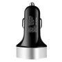 Digital Display PD+QC3.0+2.4A Car Charger TYPE-C Car Phone Charger(Snowflake Silver)