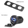 Car Mobile Phone Charger Multi-Port Fast Charging with Cigarette Lighter Multi-Function Digital Display Dual USB Car Charger(Red Light)