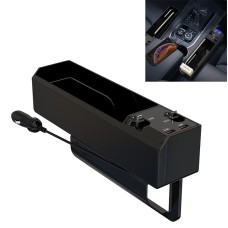 Car Seat Storage Box With Cable Car USB Charger, Style:2-wire