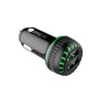 G1S QC 3.0 Fast Charge Car Charger Dual USB Cigarette Lighter(Black)