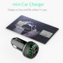 G1S QC 3.0 Fast Charge Car Charger Dual USB -сигарета зажигалка (черная)