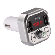 B9 Smart Digital Display Dual USB Bluetooth Car Charger с функцией звонка без рук (Silver)