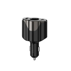 Borofone Bz7 Dual USB 2.1A Smart Current Current Carging Car Charger (Black)