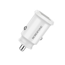 Borofone Bz8 Dual USB 2.4A Smart Current Current Carging Car Charger (белый)