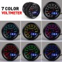 52mm Car Modified Colorful Voltmeter