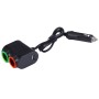 Олссон -оптимизированный дизайн 1.2a USB -автомобиль сигарет зажигалки зажигание автомобиля с цветным светодиодным светом