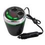 A23 Multi-function Car Kit Bluetooth Charger Cigarette Lighter, Support Bluetooth / TF Card / USB Disk / USB(Green)