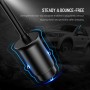 Rock 2 In 1 Multi-functional Dual USB Cigarette Socket Lighter Splitter Phone Car Charger Car Cigarette Lighter Socket, Version 4.8A(Black)