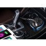 HSC-108D Car Cup Charger 3.1A Cup Type Car Charger Dual USB Ports Car 12V-24V Charger with Card Socket