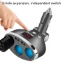 ACCNIC 3 Multi-functional Cigarette Socket Lighter Splitter with 2 USB Ports 3.1A Phone Car Charger