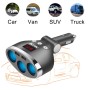 ACCNIC 3 Multi-functional Cigarette Socket Lighter Splitter with 2 USB Ports 3.1A Phone Car Charger