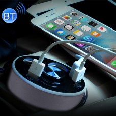Double Car Cigarette Lighter + 3.1A Dual USB Port Quick Charge Cup Shaped Bluetooth Car Charger for 12-24V Cars & Pickups & SUV & Smartphones & Tablets & PSP & PDA & GPS & MP3 & MP4 and other USB-charged Devices(Grey)