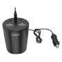 ORICO MP-3U2S-V1 Dual Cigarette Lighter Socket + Triple 2.4A USB Ports Cup Shaped Car Charger(Black)