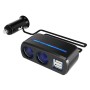 SHUNWEI SD-1928A 80W 3A Car 2 in 1 Dual USB Charger Cigarette Lighter