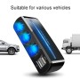 SHUNWEI SD-1939D 120W QC3.0 Car 3 in 1 Dual USB Charger Cigarette Lighter